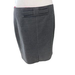Banana Republic Black/White Dotted Pencil Skirt